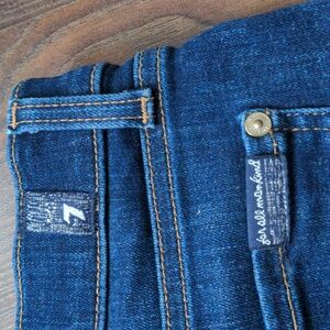 7 For All Mankind Jean Shorts Relaxed fit, blue jeans